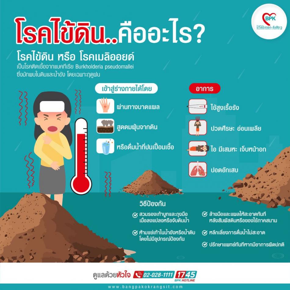 โรคไข้ดิน (Melioidosis) คืออะไร?